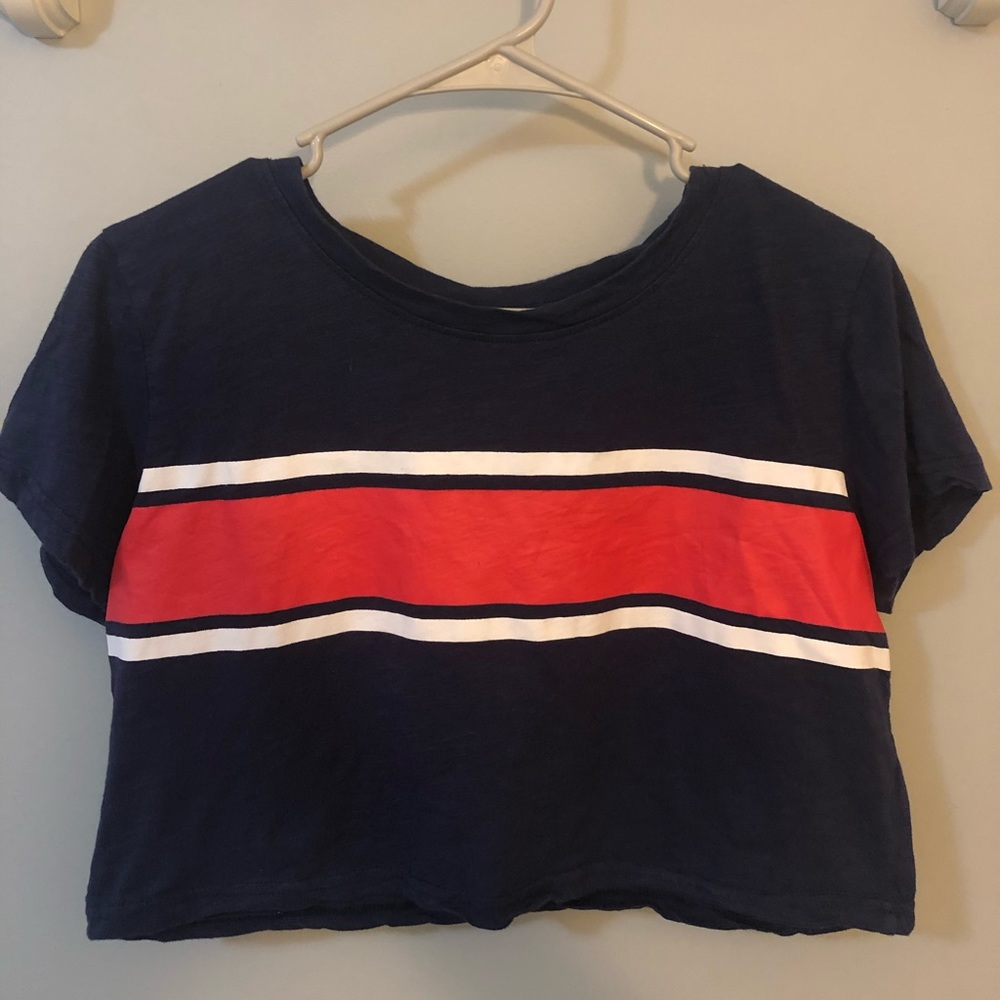 Striped crop top